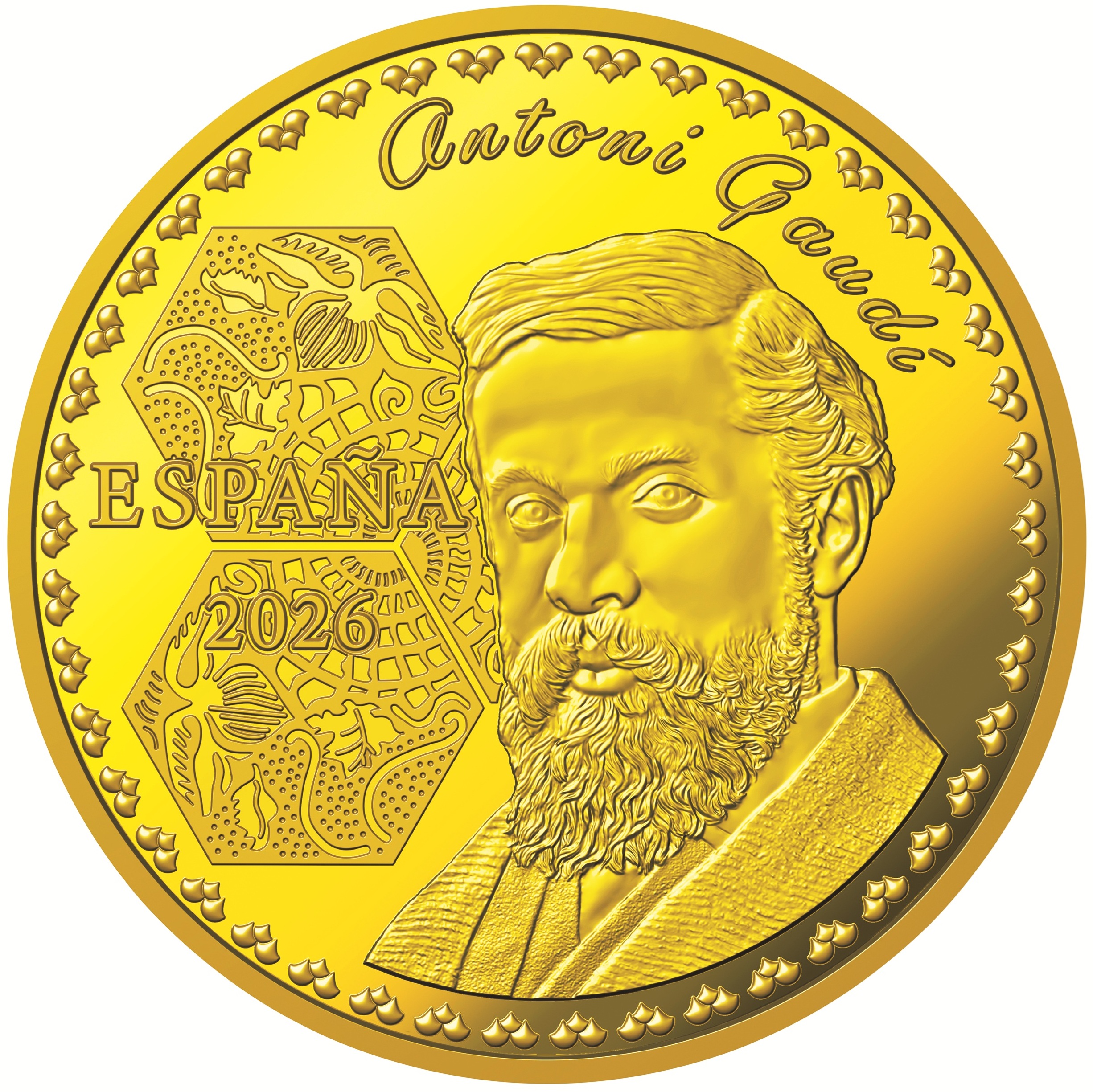 A. 400ユーロ金貨表面