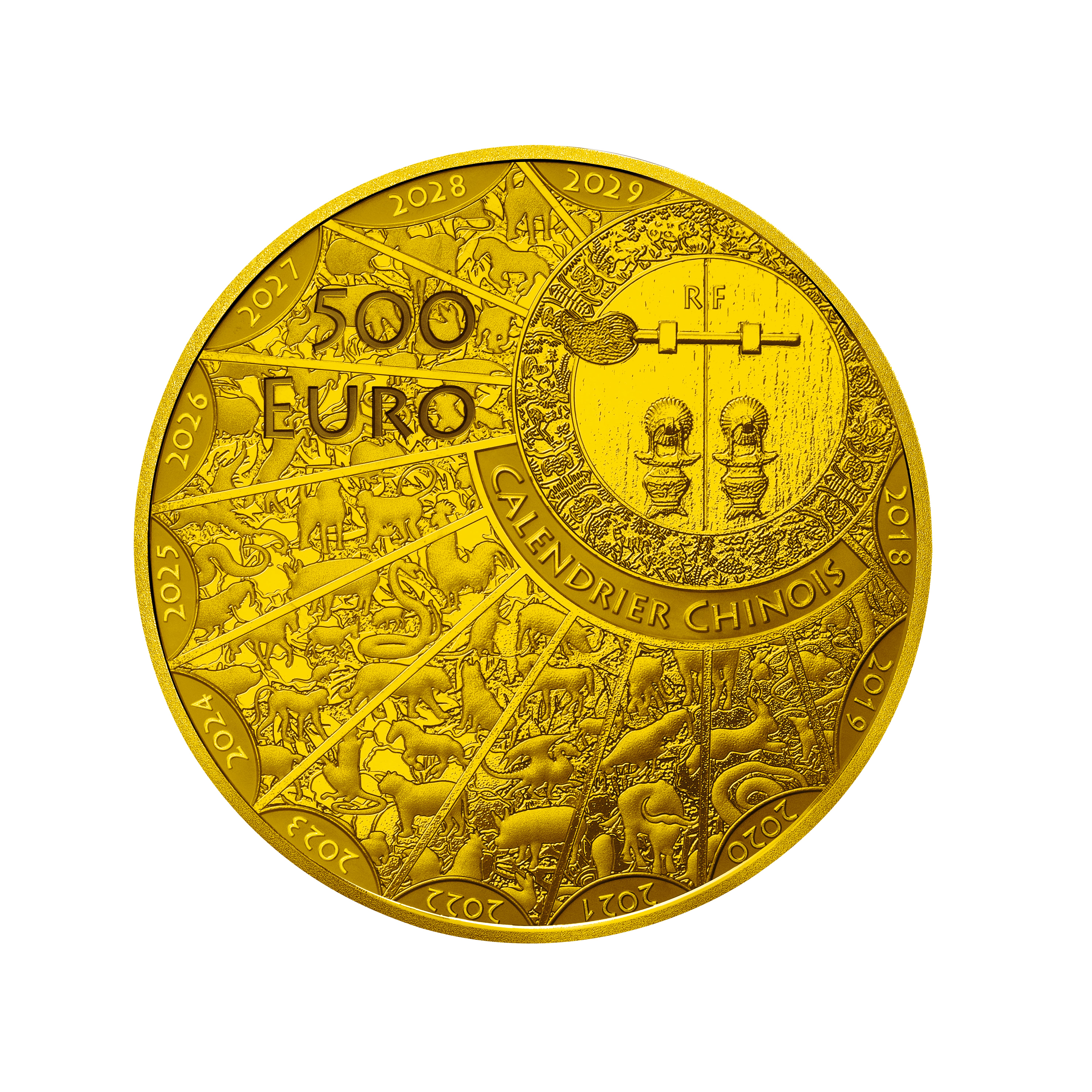 A.500ユーロ金貨裏面