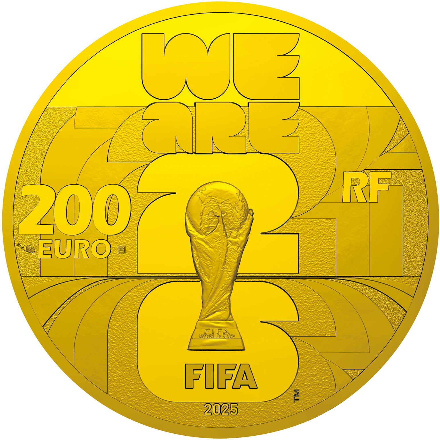 200ユーロ金貨〈フランス〉裏面