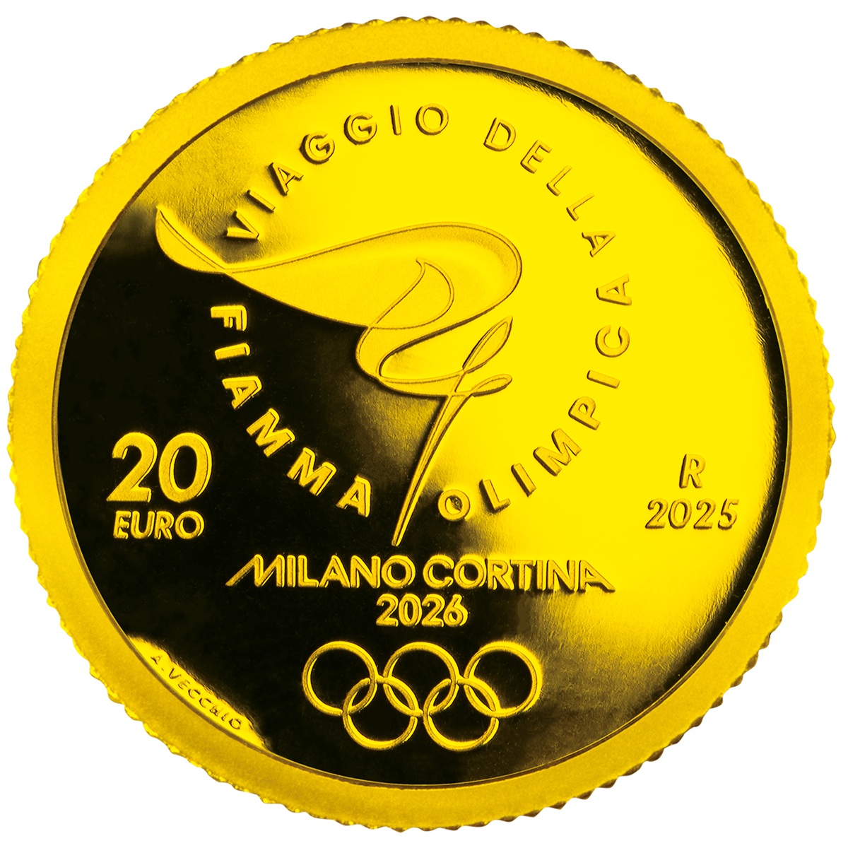 B. 20ユーロ金貨裏面