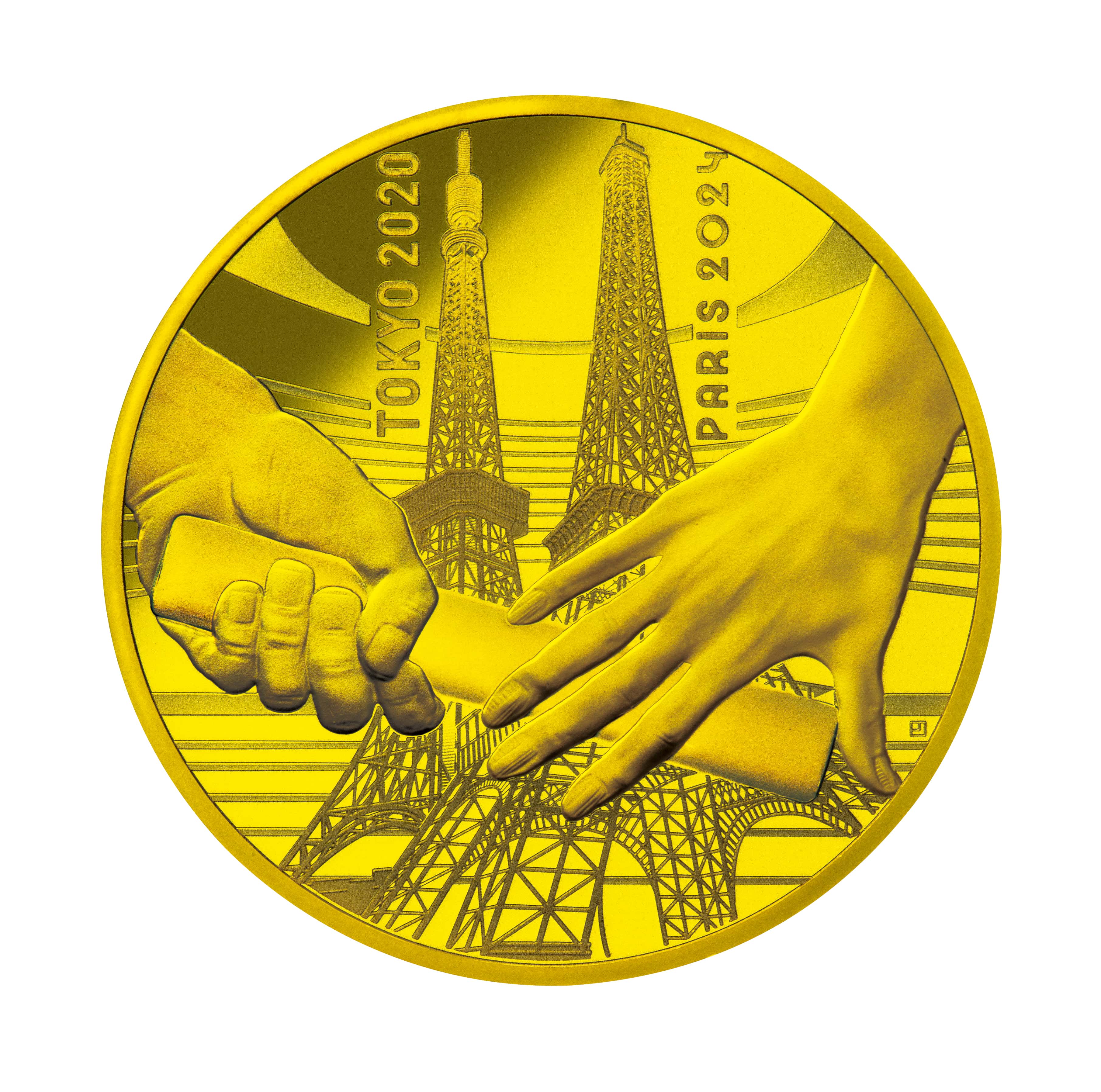 「一次」フランス・パリ2024オリンピック２ユーロ記念＜未使用＞コイン