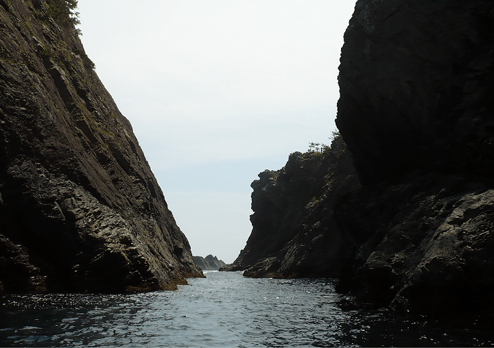 碁石海岸 乱曝谷