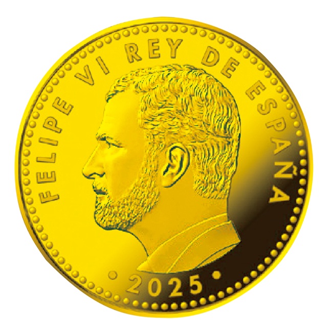 100ユーロ金貨〈スペイン〉表面