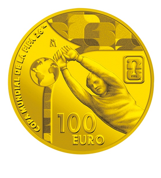 100ユーロ金貨〈スペイン〉裏面