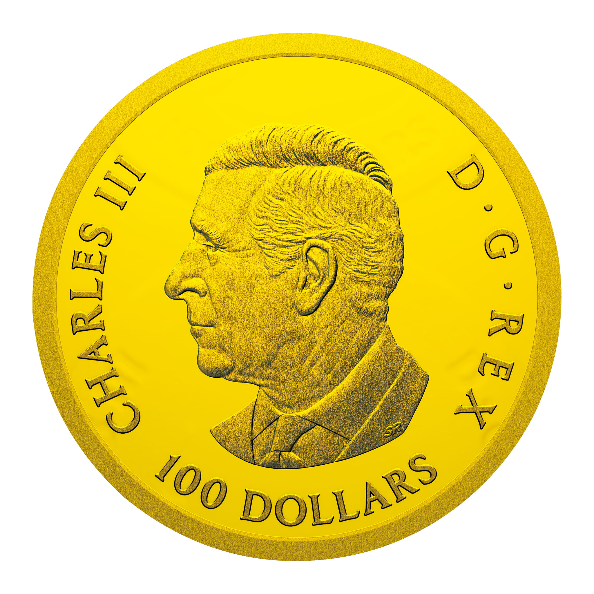 100カナダドル金貨_表面