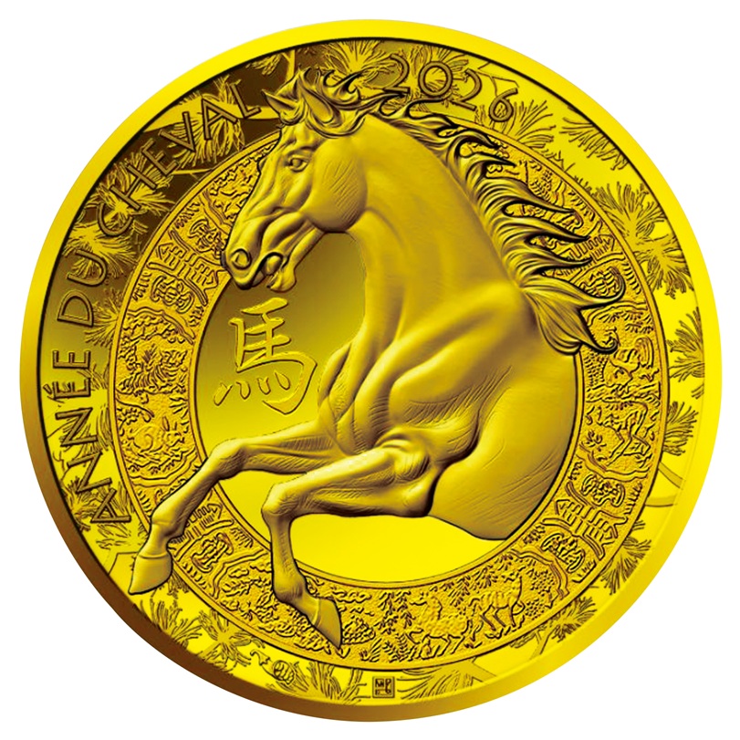 F. 50ユーロ金貨表面