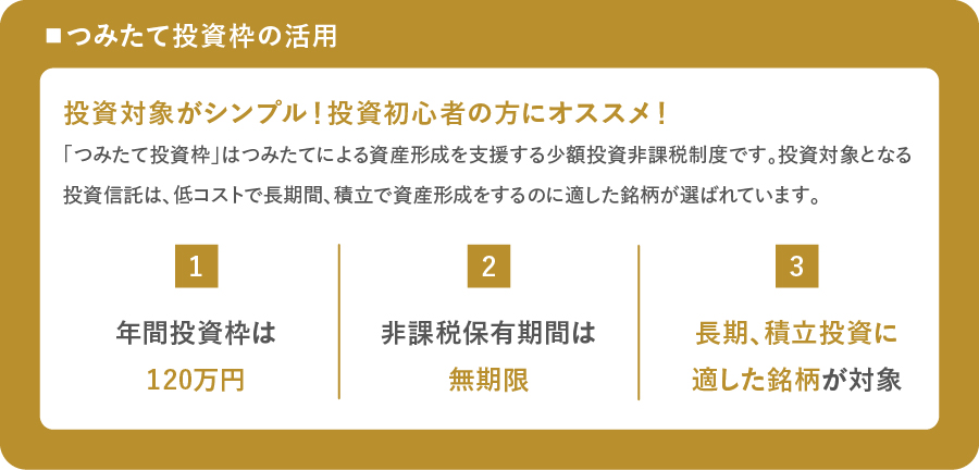 つみたて投資枠の活用